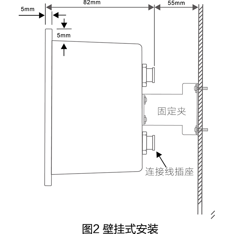 伺服纠偏控制器EPC-A10安装尺寸图