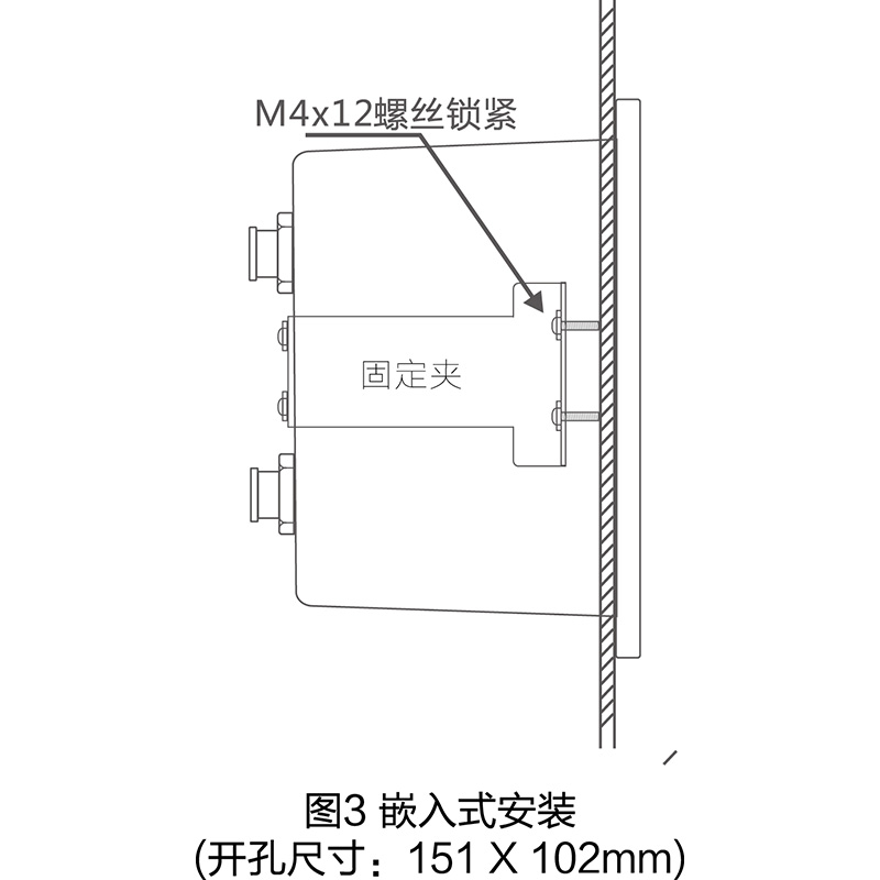 伺服纠偏控制器EPC-A10安装尺寸图