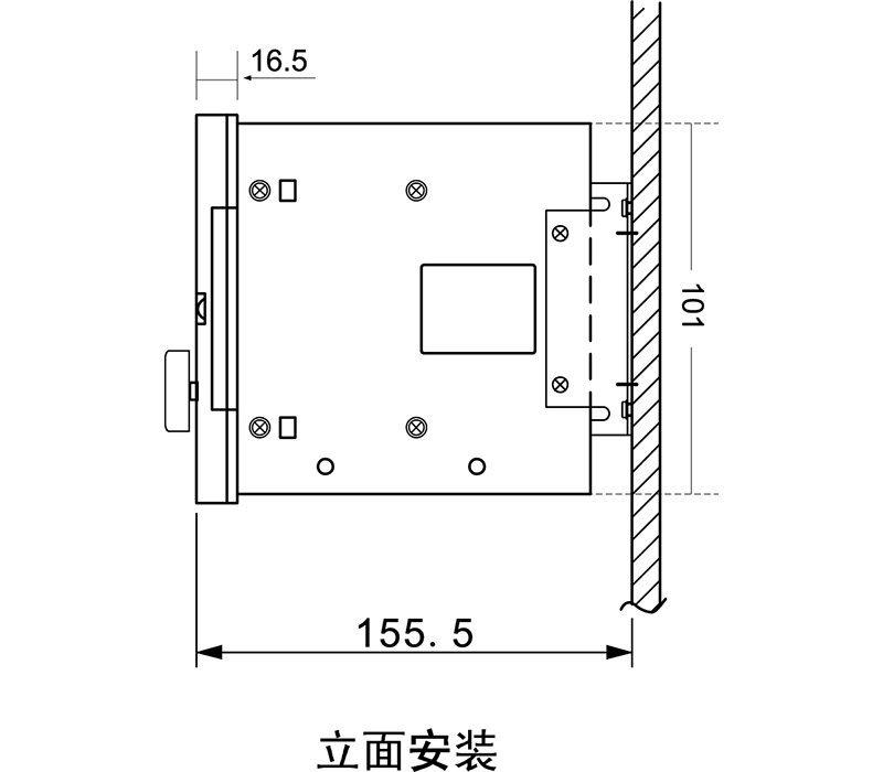 演算型张力控制器KTC812安装尺寸图