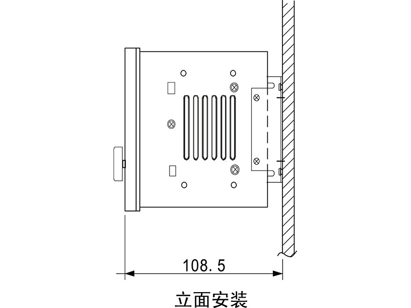 手动张力+纠偏控制器KTC813安装尺寸图