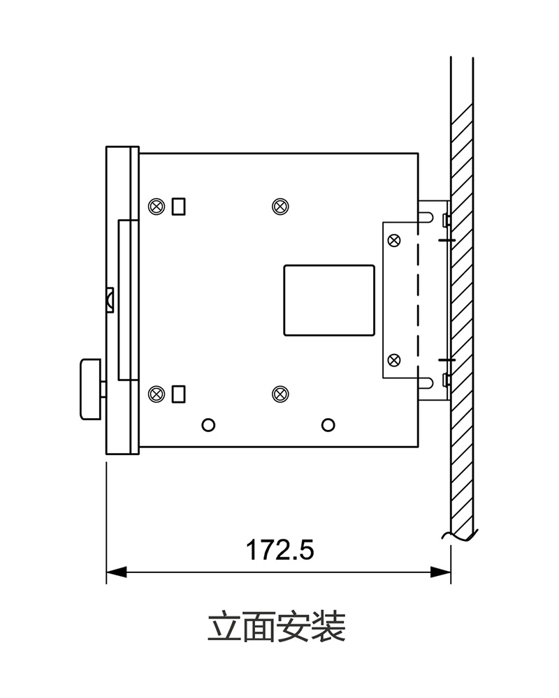 全自动张力控制器KTC828A安装尺寸图