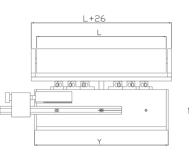 中间导向纠偏一体机PG-200A安装尺寸图