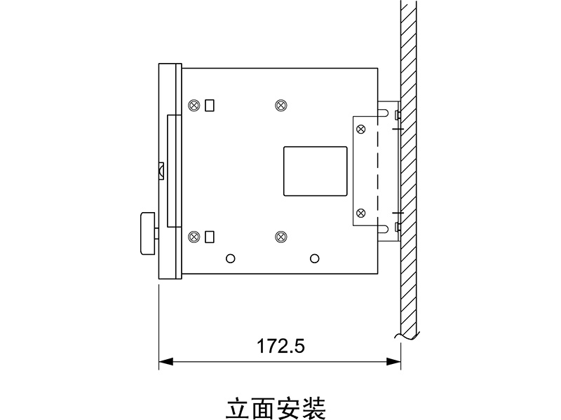 手动张力+纠偏控制器TCEPC安装尺寸图