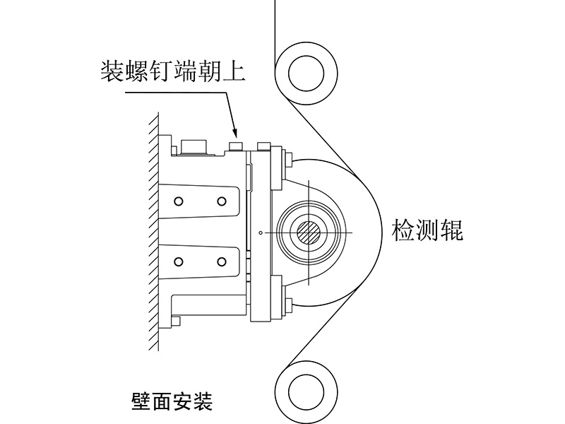 座式张力传感器TS/TD系列安装尺寸图